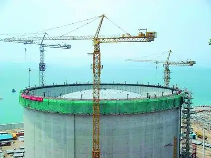 潮州华瀛天然气接收站升顶仪式